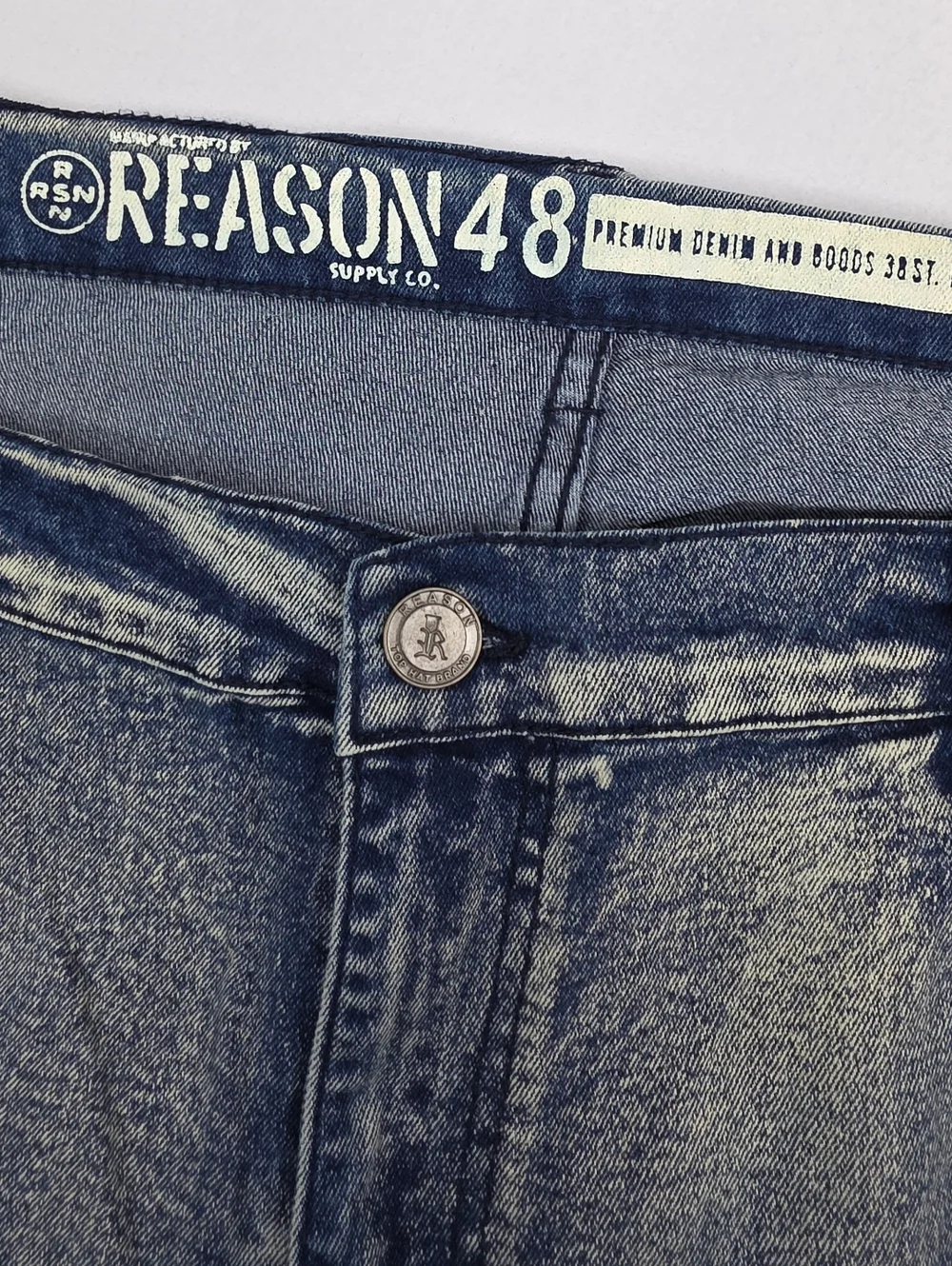 Reason Brand Big and Tall Men's Touch Up Skinny Jeans Size 48 Blue NWT AA-3415